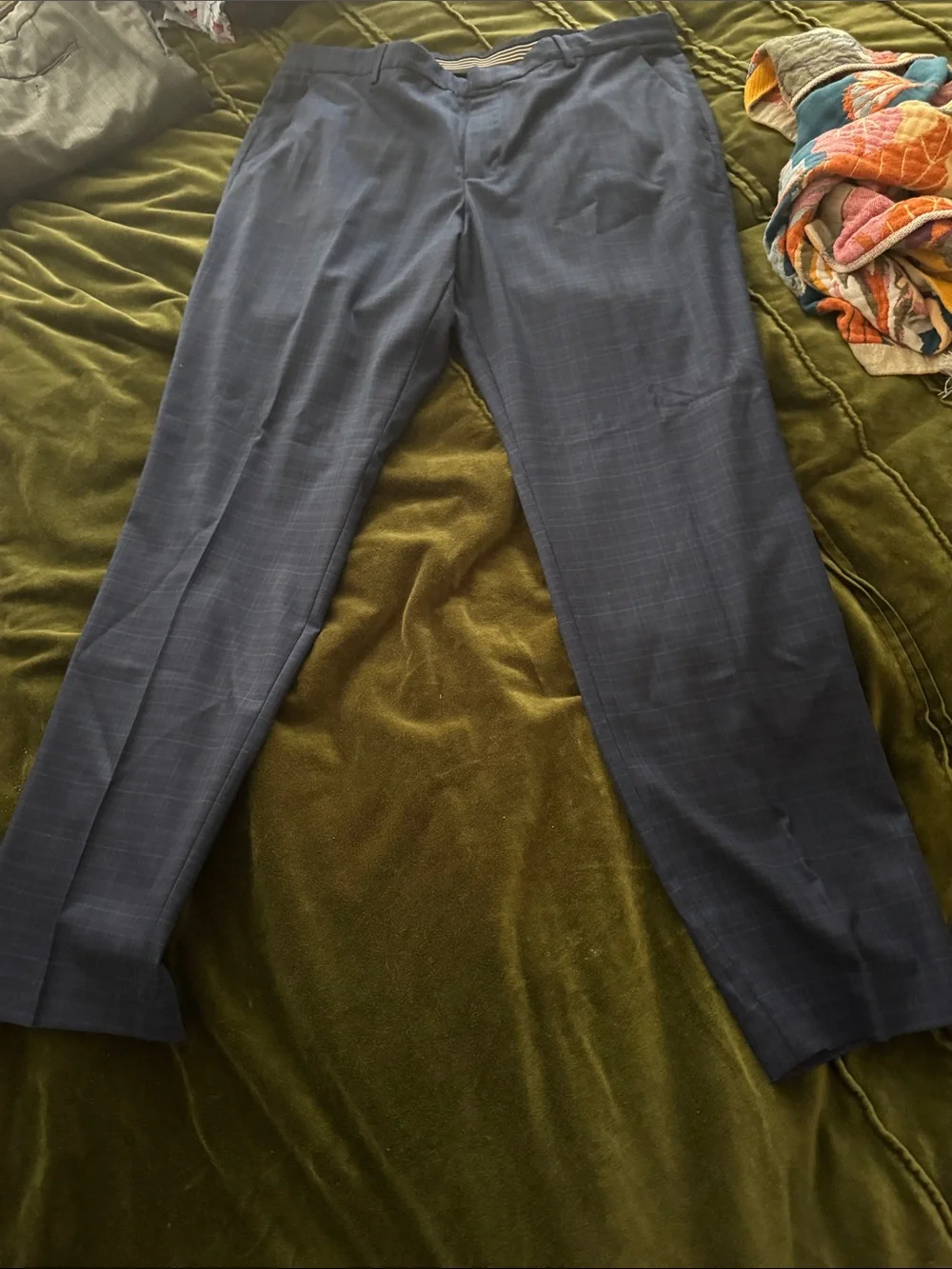 Perry Ellis Men's Navy Dress Pants 36x30